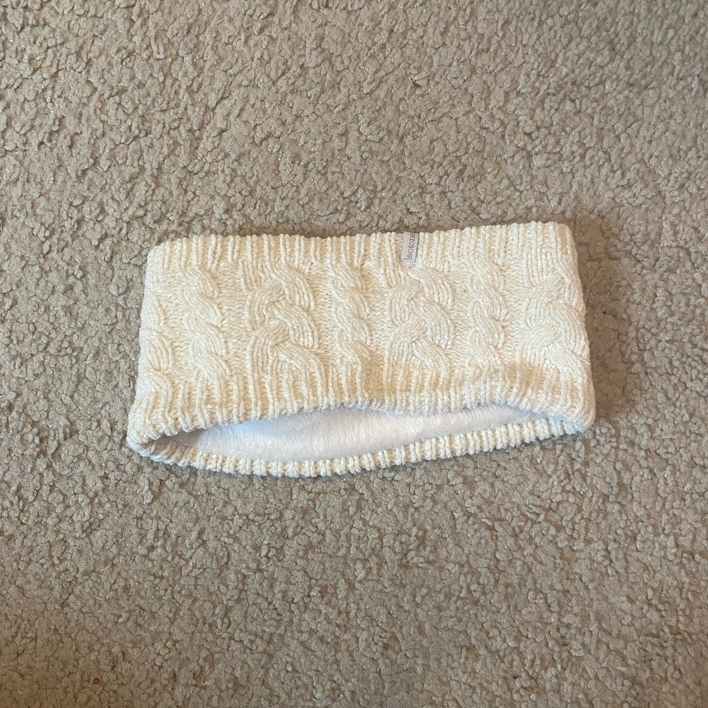 Cable Headband in ivory